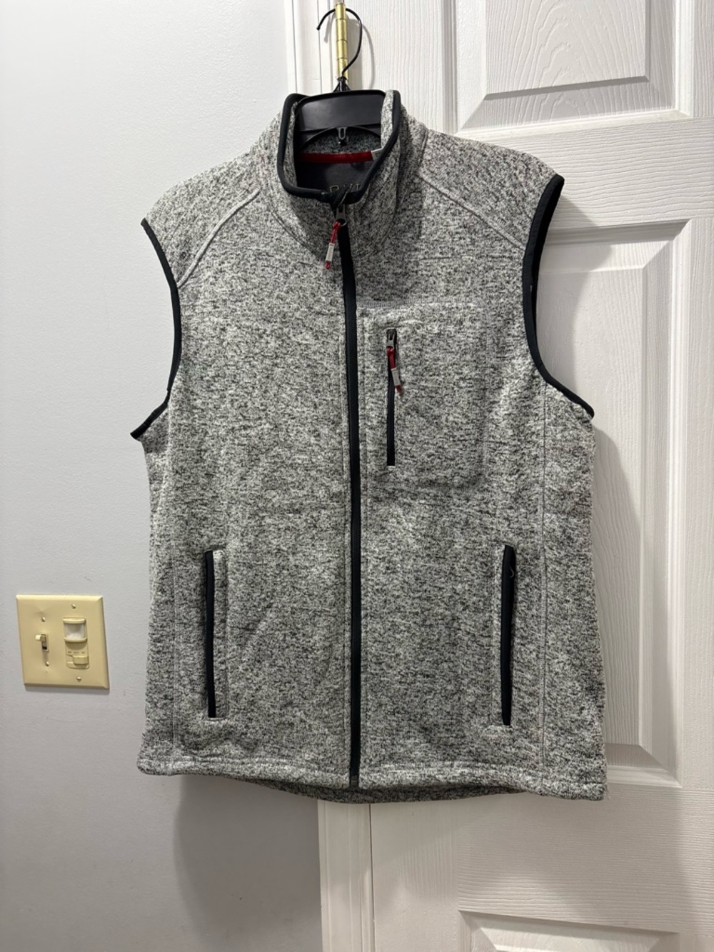 Orvis Heather Gray Knit Vest Mens Size Large